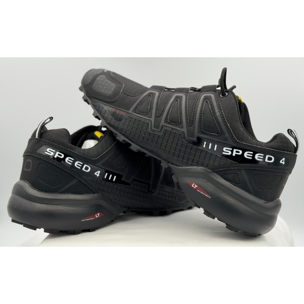 Keep Running Yueye Paoxie Speed 4 Black Trail Hiking Shoes - Size 46 - NEW